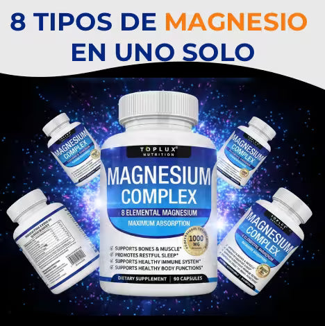 Magnesio Complex™ 8 en 1 - Contiene 60 Cápsulas