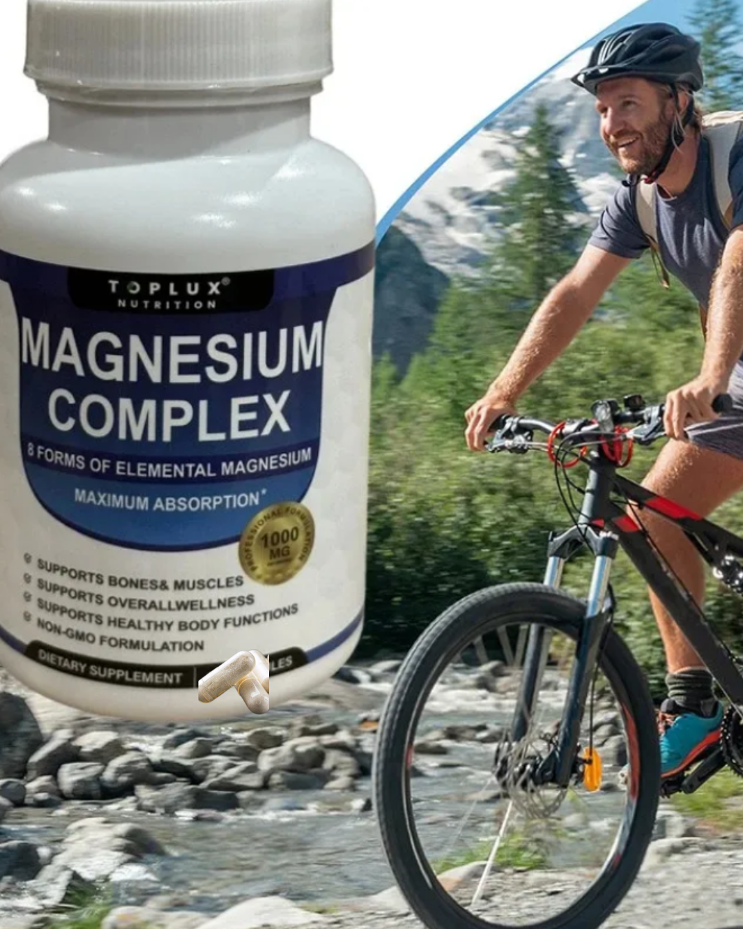 Magnesio Complex™ 8 en 1 - Contiene 60 Cápsulas