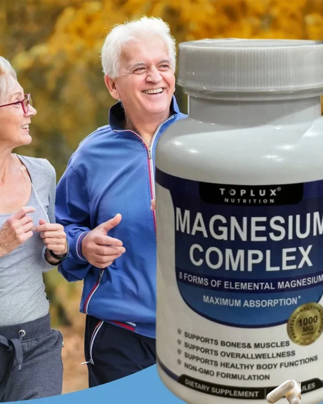 Magnesio Complex™ 8 en 1 - Contiene 60 Cápsulas